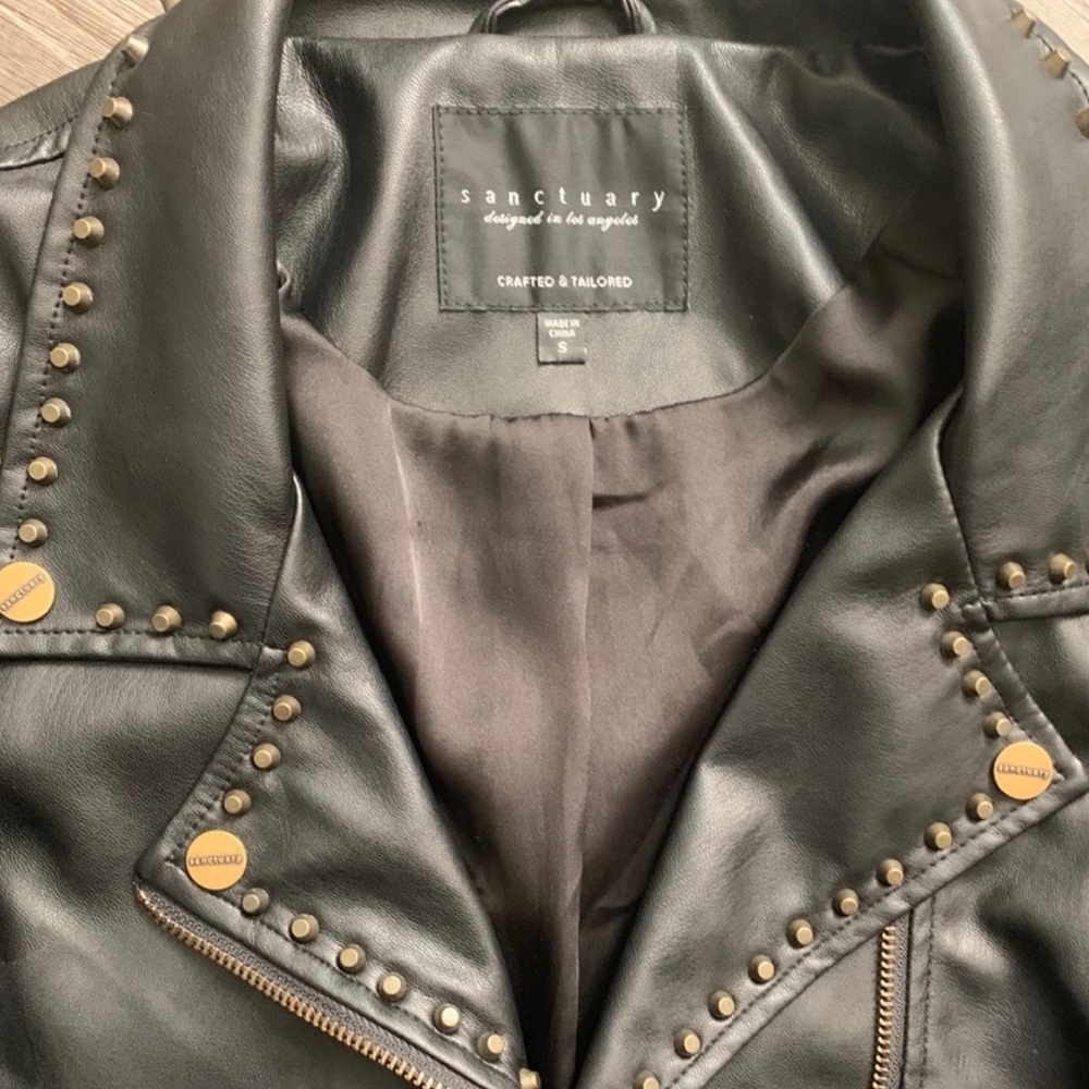 SANCTUARY | Funs & Roses Studded Motorcycle Jacket - Picture 5 of 6
